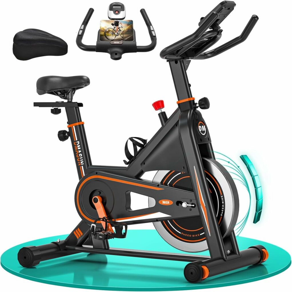 DMASUN con Mayor Resistencia Magnética_ Mejores Bicicletas Spinning Baratas para Ciclismo Indoor en Casa