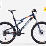 Oferta Bicicleta mtb doble-bicicleta-de-montana-275-doble-suspension-rockrider-st-540-s-azul-naranja