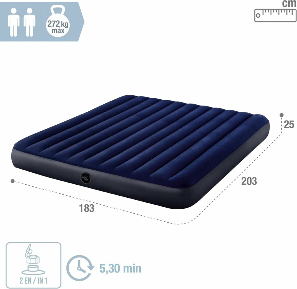 Colchón hinchable barato y duradero, Intex