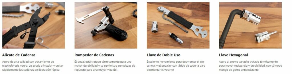 Mejor kit herramientas bicicleta profesional y portátil mtb gravel Mejor kit herramientas bicicleta profesional y portátil mtb gravel