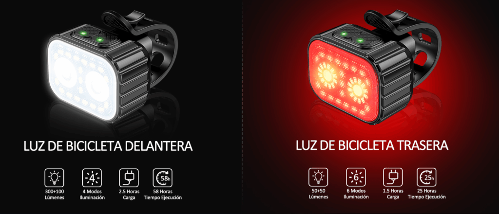 luces para bicicleta a bajo precio potentes y buenas
