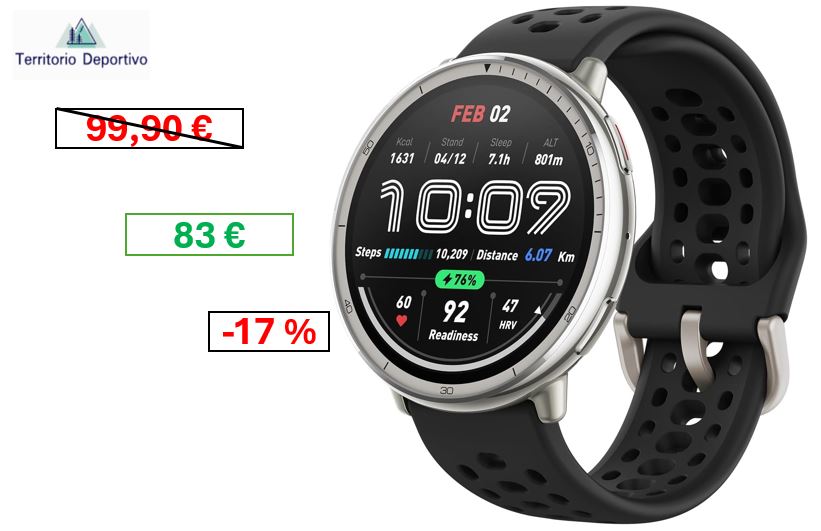 Smartwatch Deportivo con GPS y Gran Batería