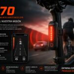 Luz Trasera Radar Inteligente Bicicleta COOSPO TR70_